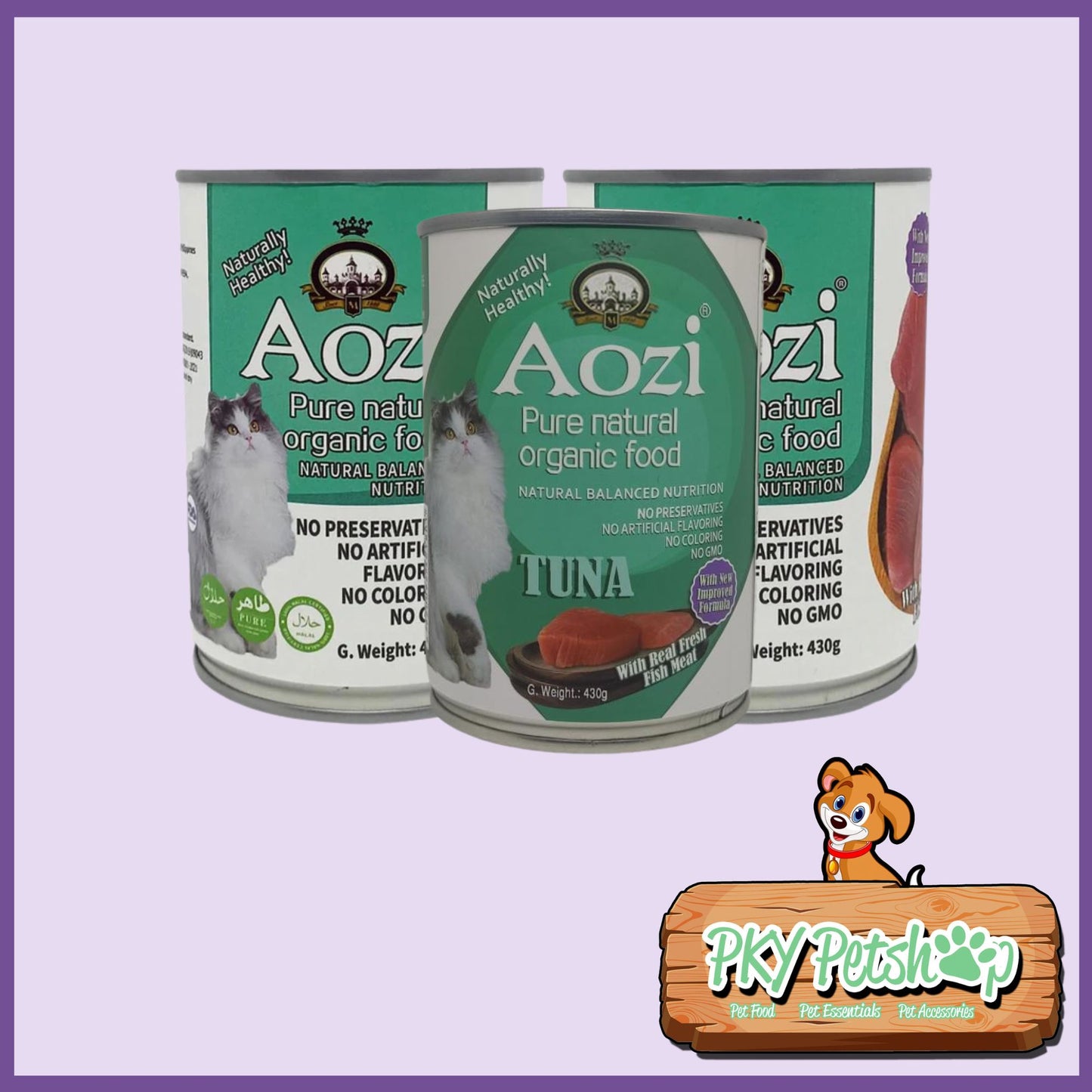 AOZI CAN FOR CAT-TUNA 430g
