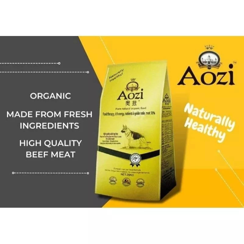 Aozi Pure Natural Organic Adult Dog Food 1kg repacked